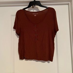 American Eagle Rust Colored “Baby Tee”
